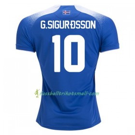 Günstige Fußballtrikots Island G.Sigurdsson 10 WM 2018 Heimtrikotsatz kaufen